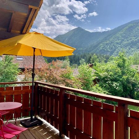 Appartement Avec Jacuzzi Dans Chalet Prive, Grande Terrasse, Parking Gratuit Les Houches Exterior foto
